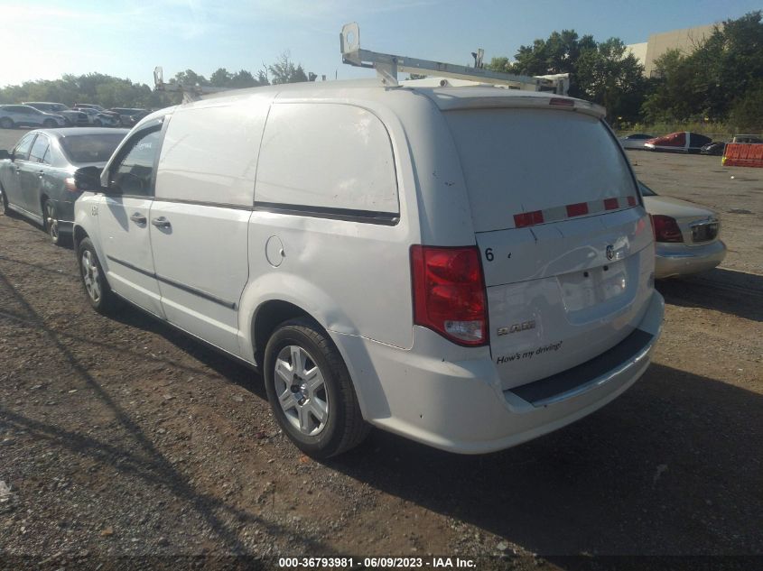 2013 RAM CARGO VAN TRADESMAN 2C4JRGAG6DR765644