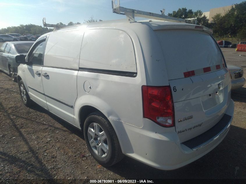 2013 RAM CARGO VAN TRADESMAN 2C4JRGAG6DR765644