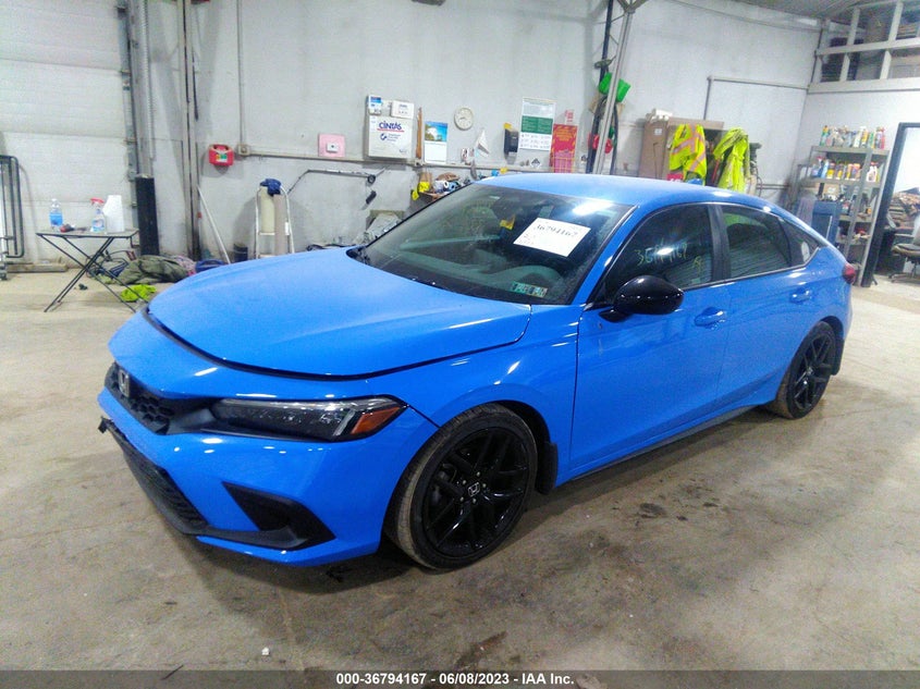 VIN 19XFL2H80NE012882 2022 HONDA CIVIC HATCHBACK SPORT