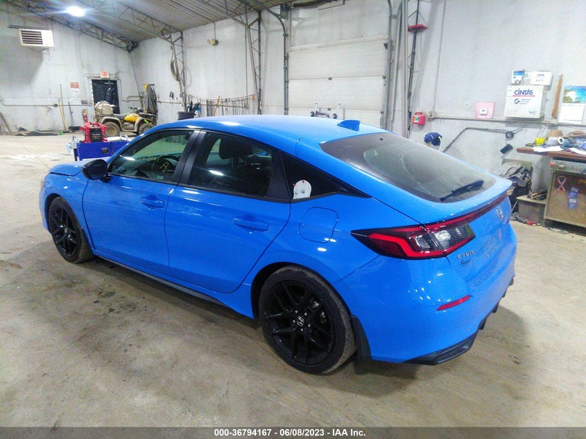 VIN 19XFL2H80NE012882 2022 HONDA CIVIC HATCHBACK SPORT