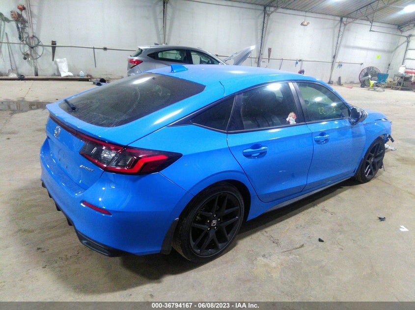 VIN 19XFL2H80NE012882 2022 HONDA CIVIC HATCHBACK SPORT