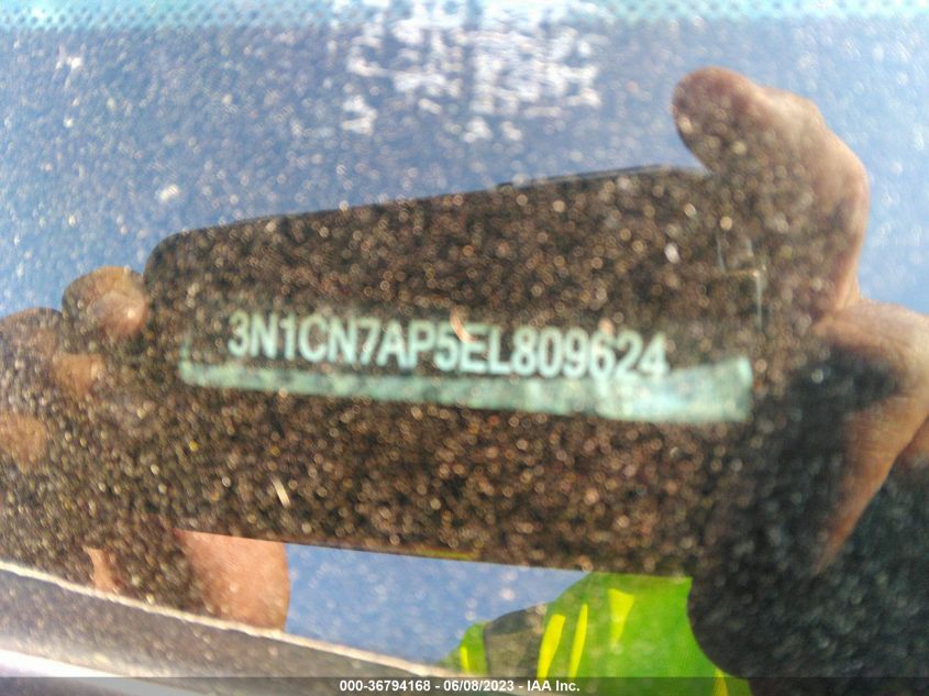 2014 NISSAN VERSA SV - 3N1CN7AP5EL809624
