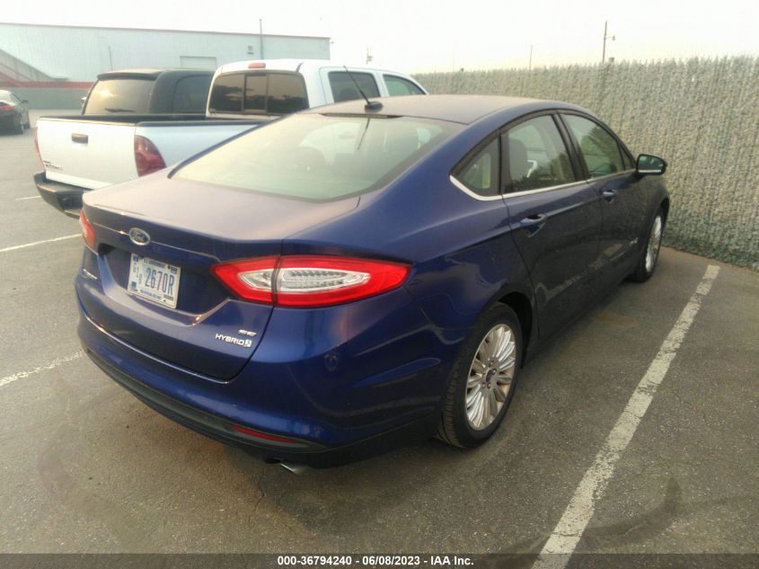 2016 FORD FUSION SE HYBRID - 3FA6P0LU4GR160600