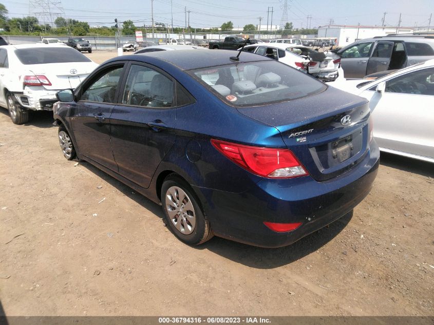 2016 HYUNDAI ACCENT SE - KMHCT4AE0GU089704
