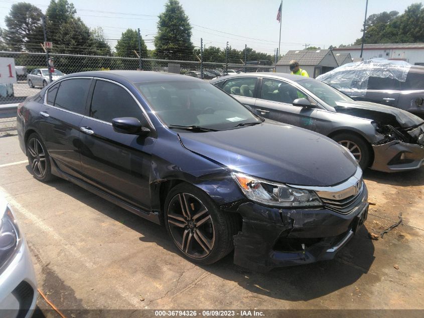 2016 HONDA ACCORD SEDAN SPORT - 1HGCR2F56GA098622
