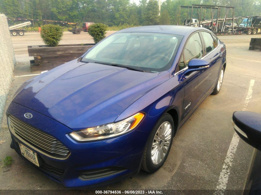 2016 FORD FUSION SE HYBRID - 3FA6P0LU6GR160601