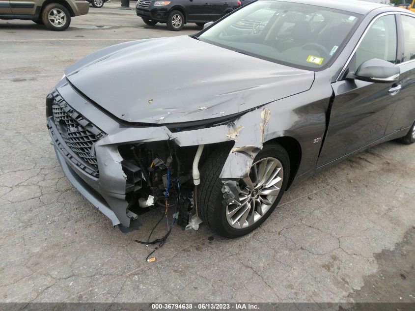2018 INFINITI Q50 3.0T LUXE - JN1EV7AR6JM445501