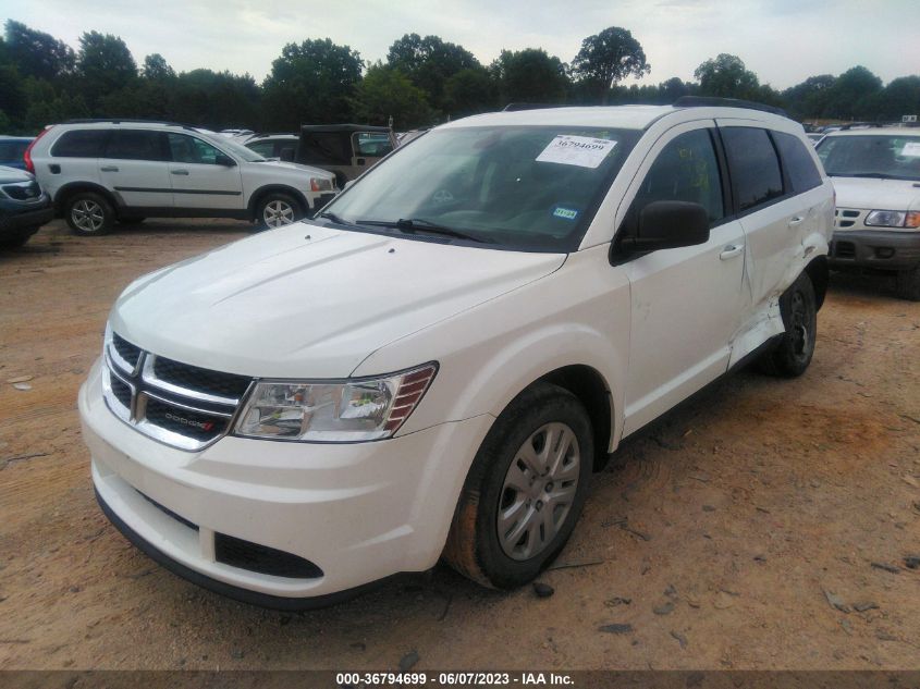 VIN 3C4PDCABXJT533823 2018 DODGE JOURNEY SE