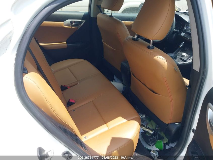 2013 LEXUS CT 200H HYBRID - JTHKD5BH3D2132076