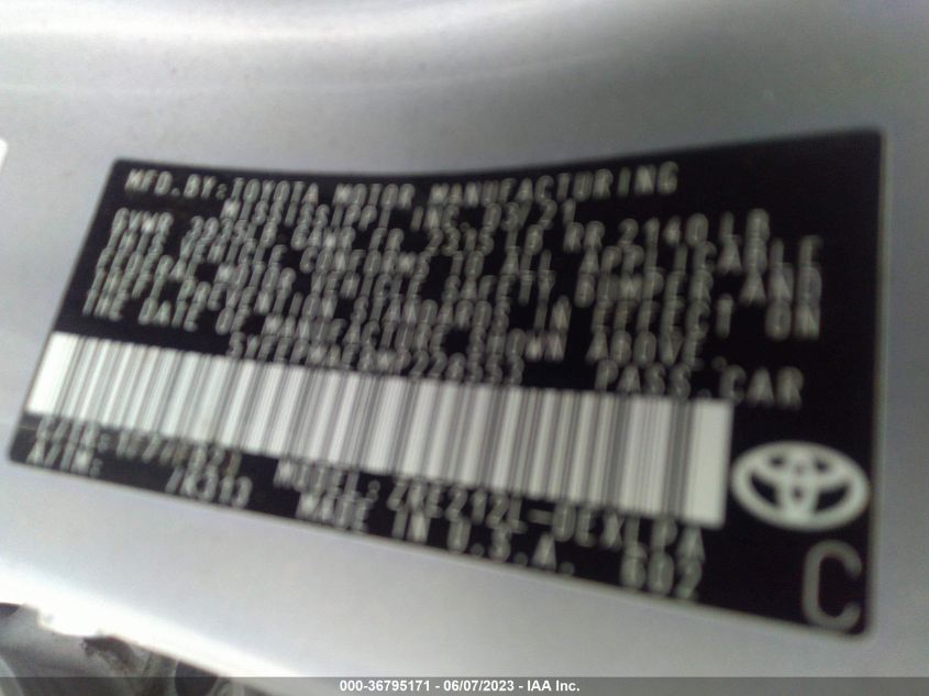 2021 TOYOTA COROLLA LE - 5YFEPMAE8MP228553
