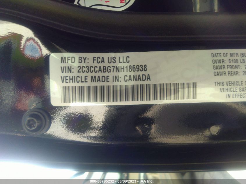 2022 CHRYSLER 300 300S - 2C3CCABG7NH186938