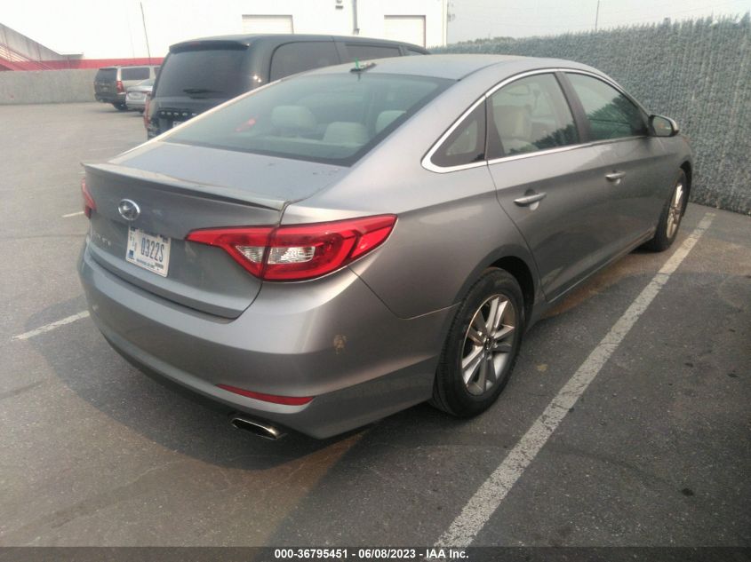 2016 HYUNDAI SONATA 2.4L SE - 5NPE24AF4GH381049