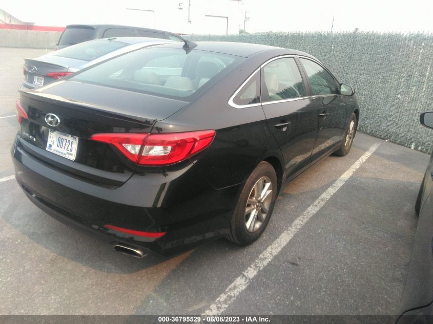 2016 HYUNDAI SONATA 2.4L SE - 5NPE24AF0GH389469