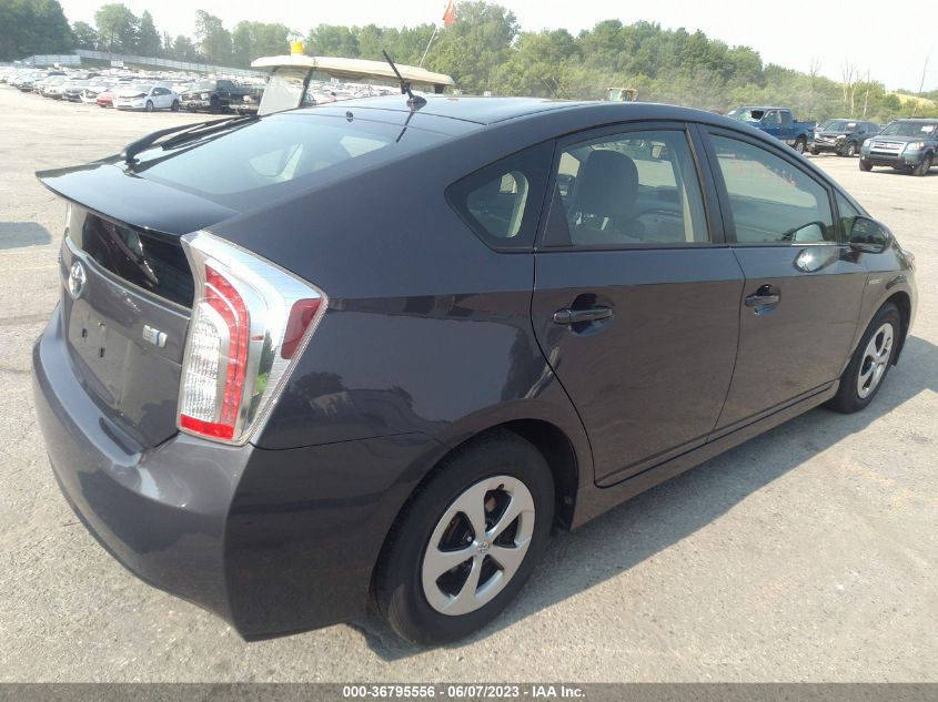 2013 TOYOTA PRIUS ONE/TWO/THREE/FOUR/FIVE - JTDKN3DUXD5549688