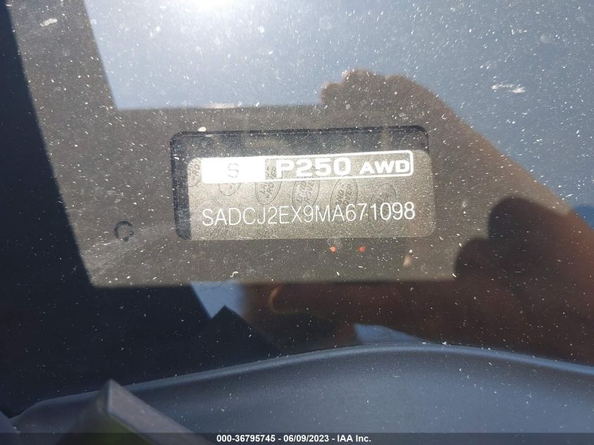 2021 JAGUAR F-PACE S - SADCJ2EX9MA671098