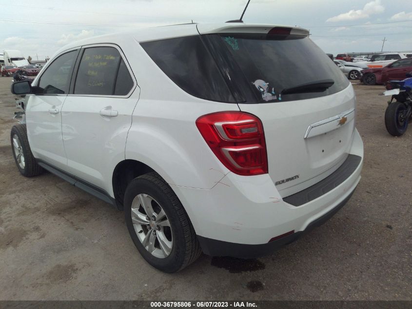 2017 CHEVROLET EQUINOX LS - 2GNALBEK8H1528300