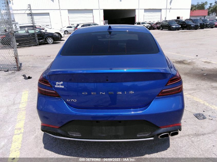 2022 GENESIS G70 2.0T - KMTG34TA0NU092066