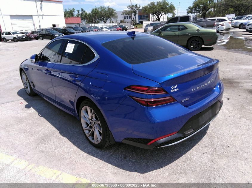 2022 GENESIS G70 2.0T - KMTG34TA0NU092066
