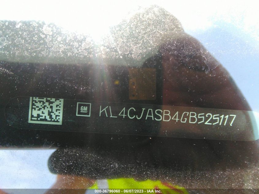 2016 BUICK ENCORE - KL4CJASB4GB525117