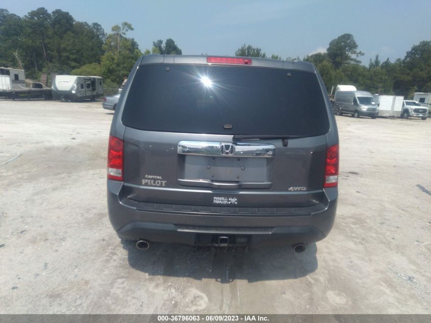 2013 HONDA PILOT EXL - 5FNYF4H56DB050336