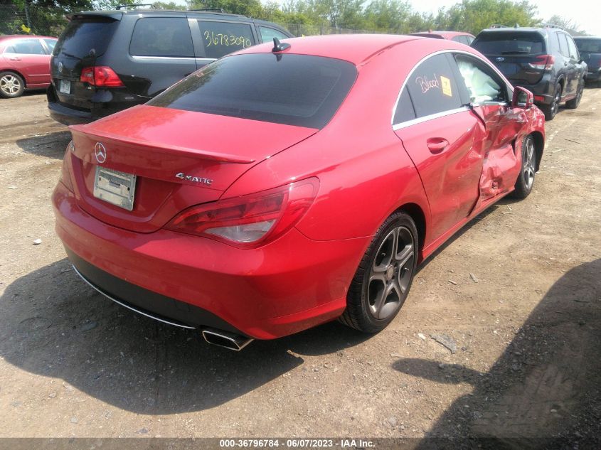 2014 MERCEDES-BENZ CLA-CLASS CLA 250 - WDDSJ4GB6EN124875