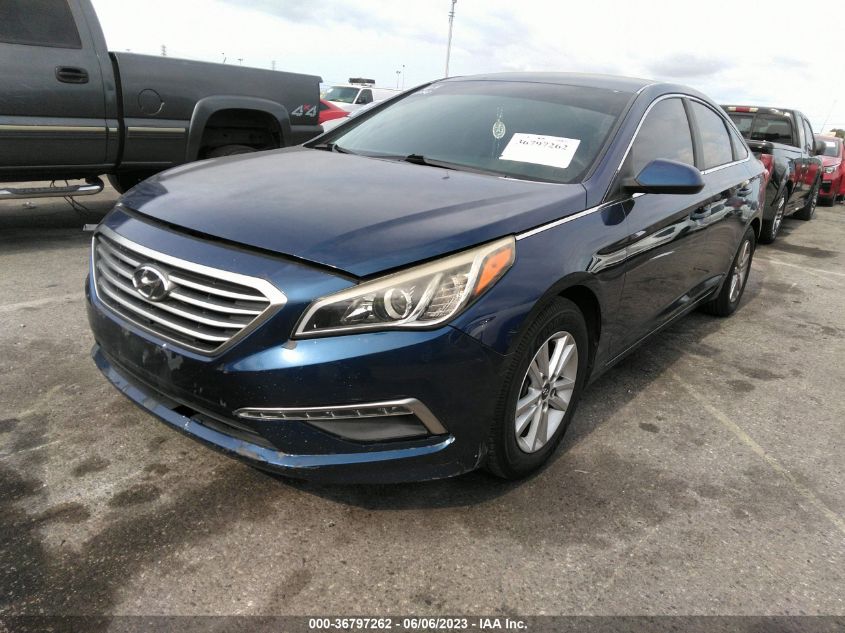 2015 HYUNDAI SONATA 2.4L SE - 5NPE24AF6FH169395