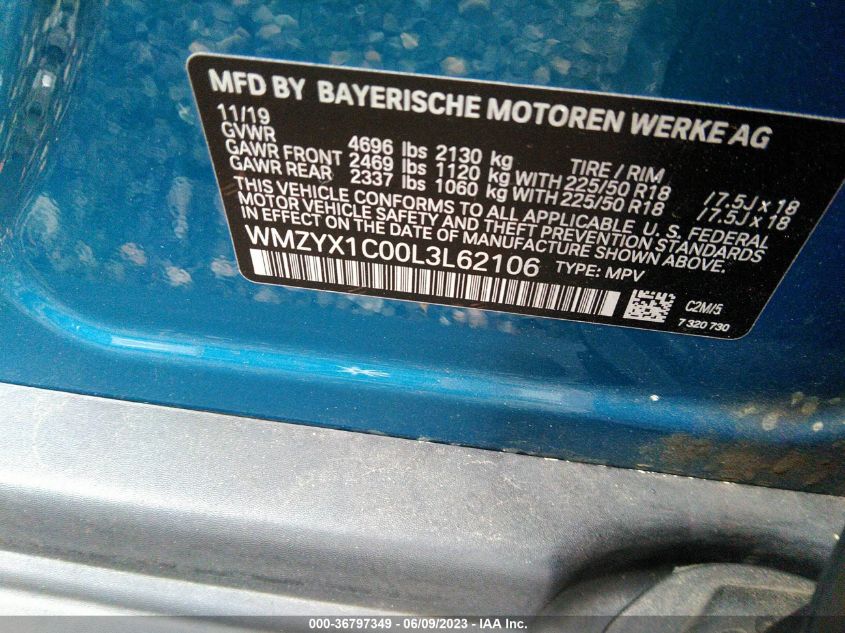 2020 MINI COUNTRYMAN COOPER S - WMZYX1C00L3L62106
