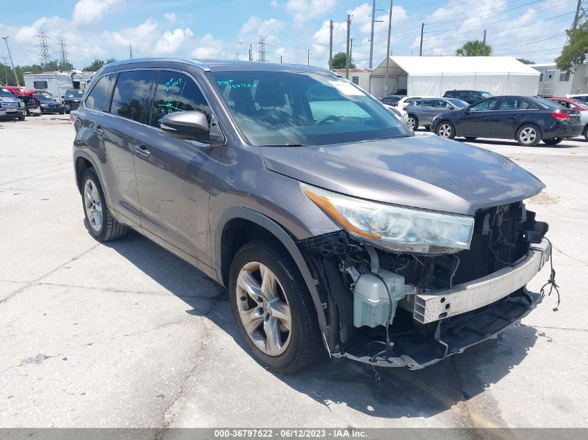 2015 TOYOTA HIGHLANDER LIMITED - 5TDYKRFH9FS070861