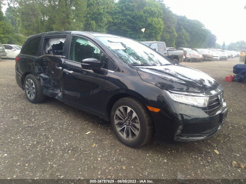 2021 HONDA ODYSSEY EX-L - 5FNRL6H70MB027726