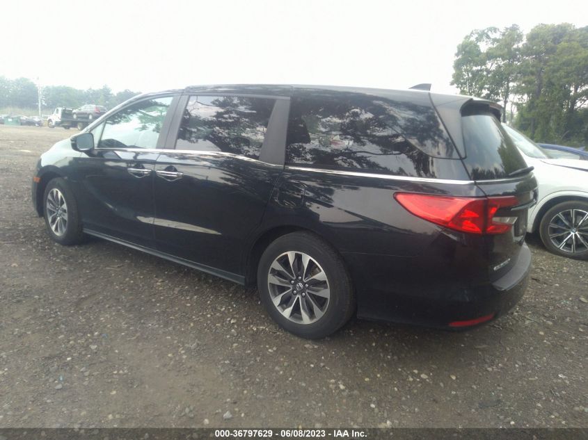 2021 HONDA ODYSSEY EX-L - 5FNRL6H70MB027726