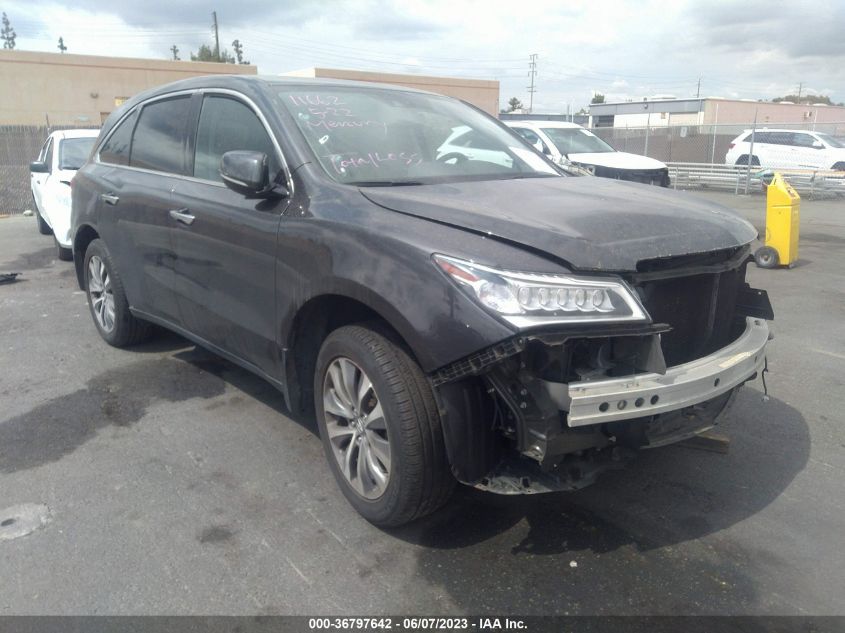 2014 ACURA MDX TECH PKG - 5FRYD4H41EB042755