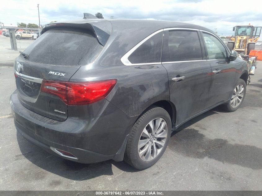 2014 ACURA MDX TECH PKG - 5FRYD4H41EB042755