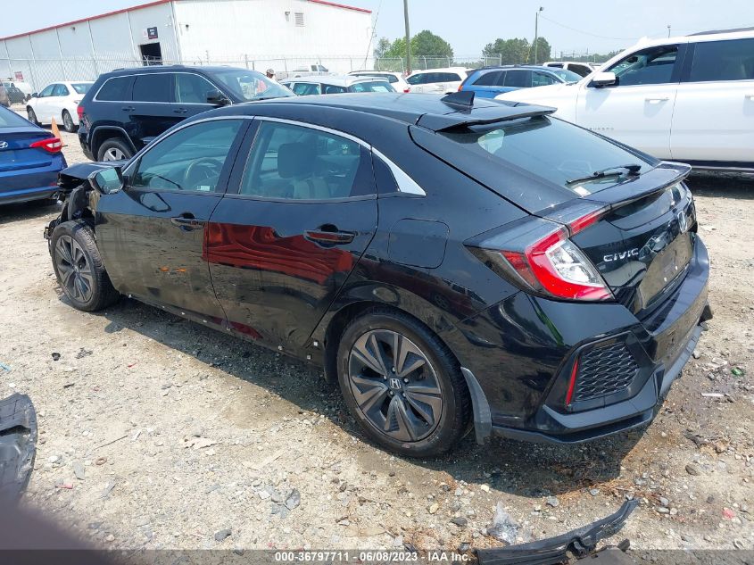 2018 HONDA CIVIC HATCHBACK EX - SHHFK7H50JU219569