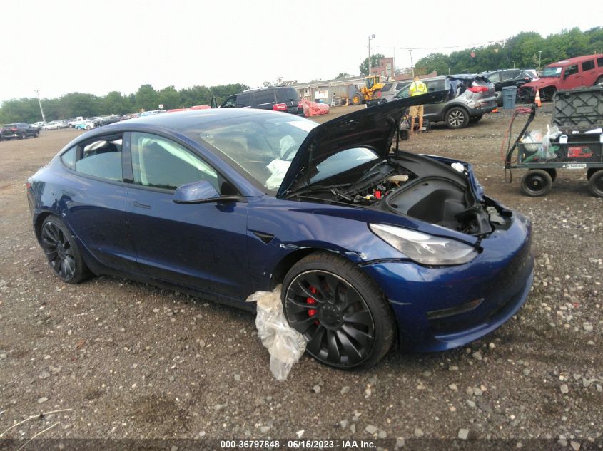 5YJ3E1EC7PF399363 Tesla Model 3 PERFORMANCE