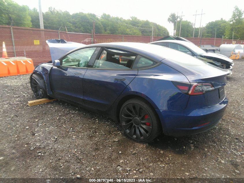 5YJ3E1EC7PF399363 Tesla Model 3 PERFORMANCE 3