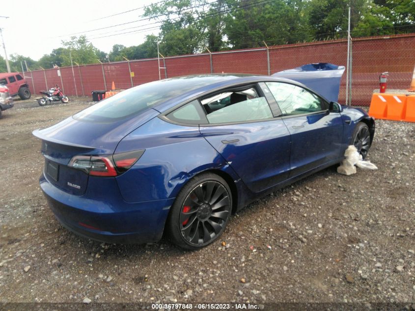 5YJ3E1EC7PF399363 Tesla Model 3 PERFORMANCE 4