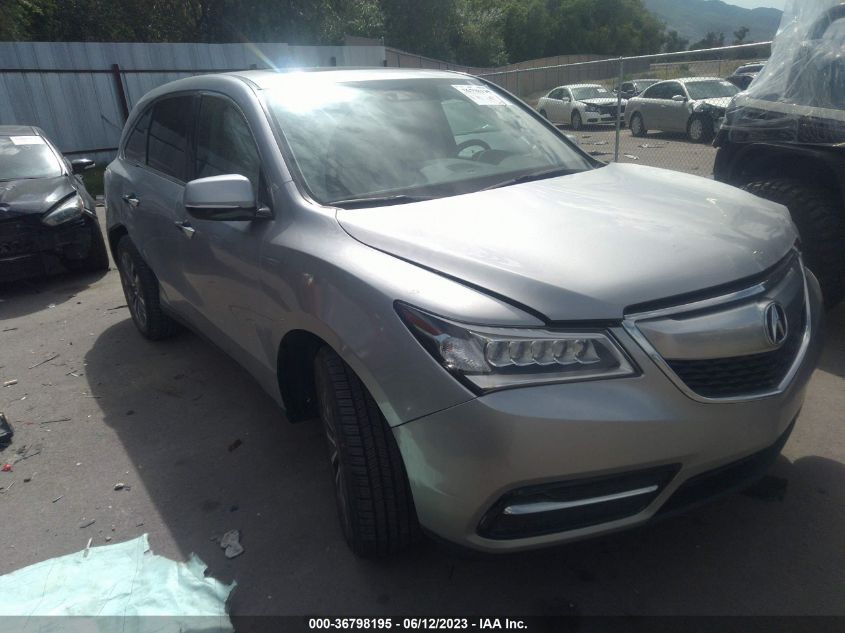 2016 ACURA MDX W/TECH/W/TECH - 5FRYD4H40GB018224