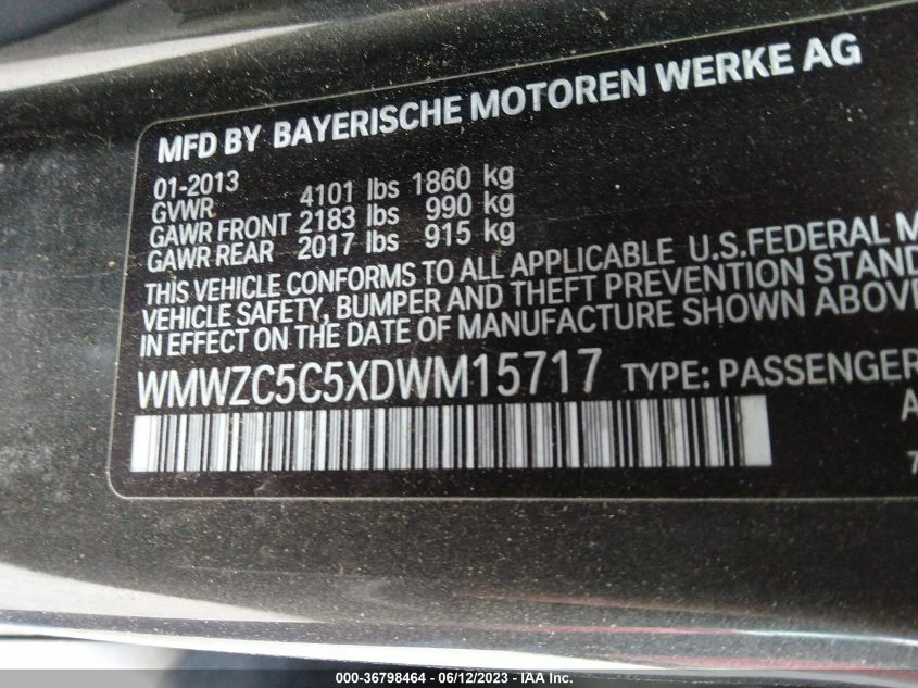 2013 MINI COUNTRYMAN COOPER S WMWZC5C5XDWM15717