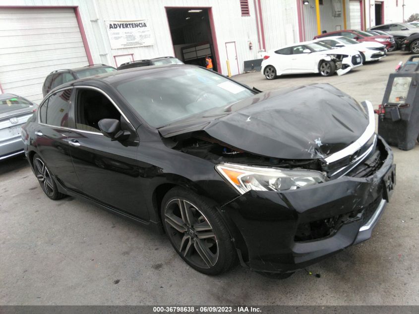 2017 HONDA ACCORD SEDAN SPORT - 1HGCR2F50HA039339