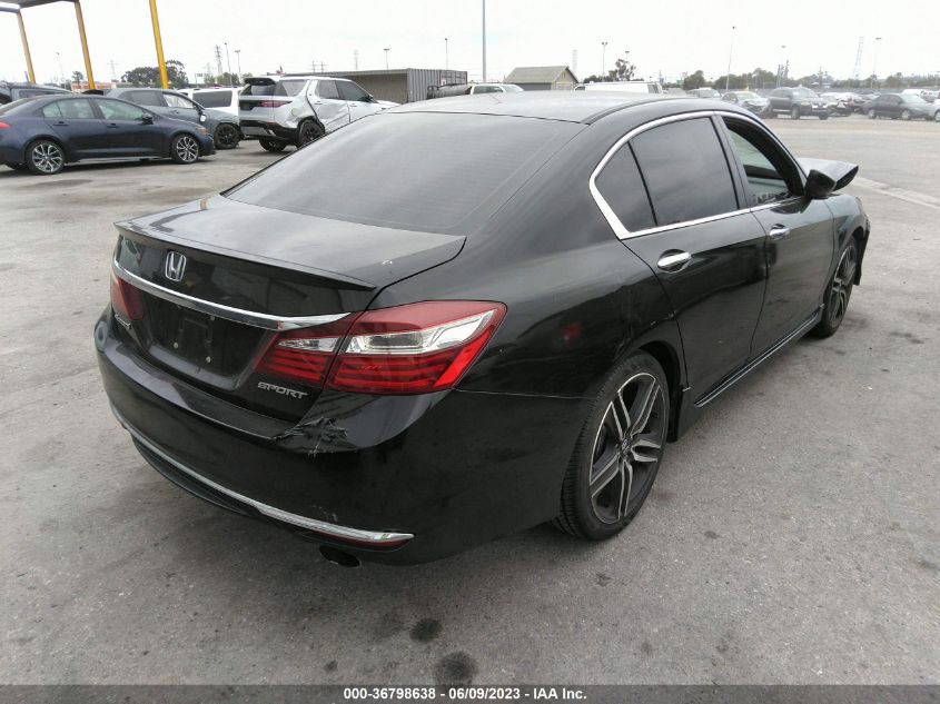 2017 HONDA ACCORD SEDAN SPORT - 1HGCR2F50HA039339