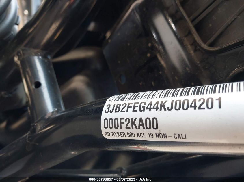 2019 CAN-AM RYKER 3JB2FEG44KJ004201