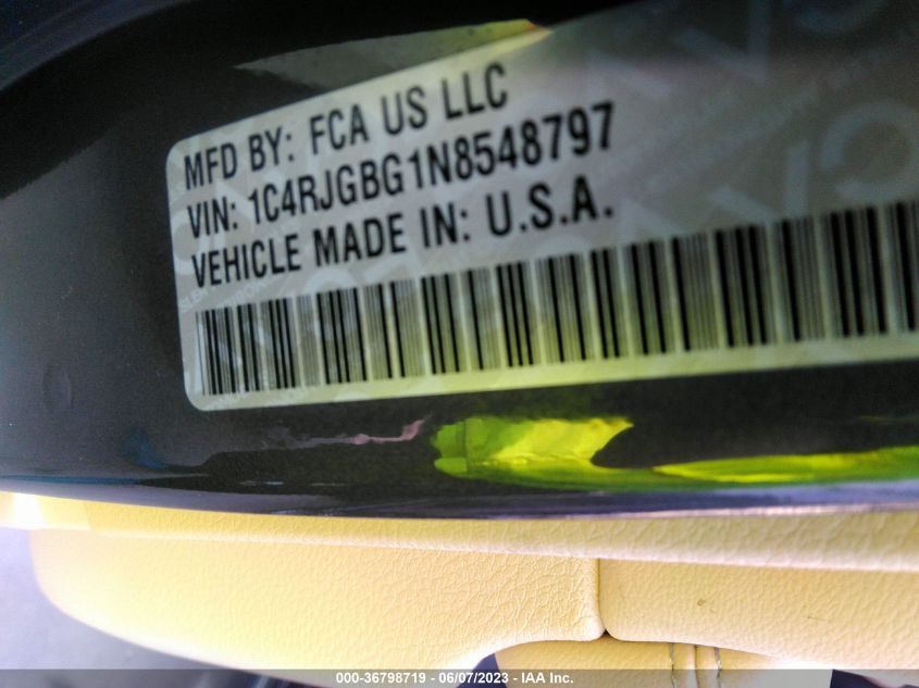 2022 JEEP GRAND CHEROKEE LIMITED - 1C4RJGBG1N8548797