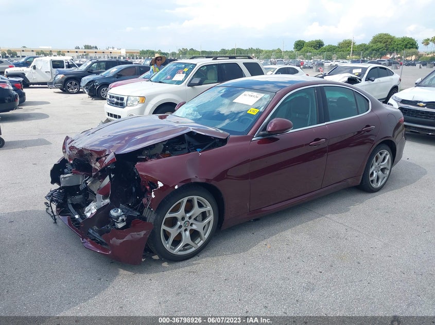 VIN ZARFAMBN5K7609902 2019 ALFA ROMEO GIULIA TI