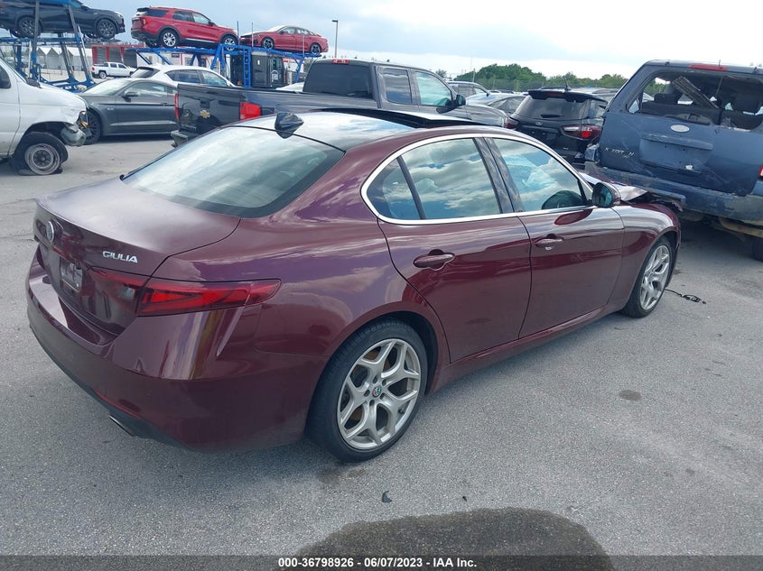 VIN ZARFAMBN5K7609902 2019 ALFA ROMEO GIULIA TI