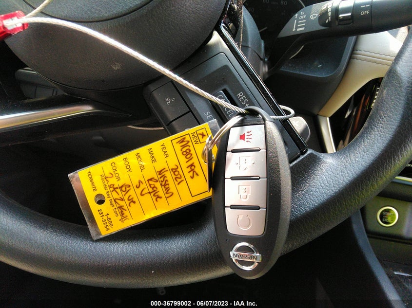 VIN 5N1AT3BA8MC801195 2021 NISSAN ROGUE SV
