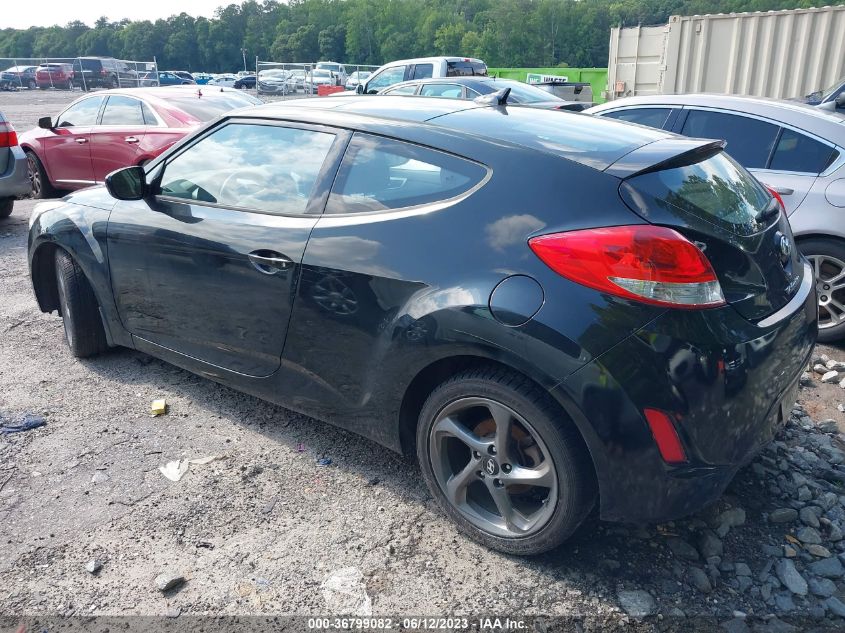 2013 HYUNDAI VELOSTER W/RED INT - KMHTC6AD5DU166260