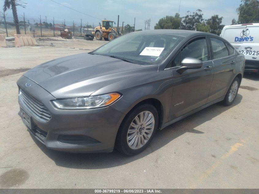 2014 FORD FUSION S HYBRID - 3FA6P0UU8ER337564