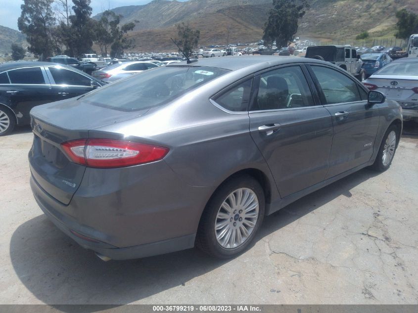 2014 FORD FUSION S HYBRID - 3FA6P0UU8ER337564