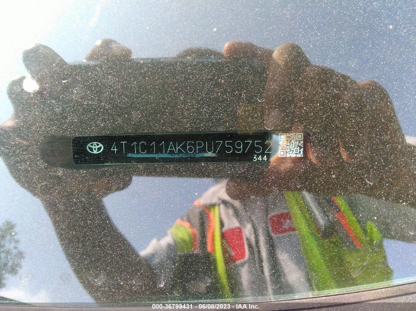 2023 TOYOTA CAMRY LE - 4T1C11AK6PU759752