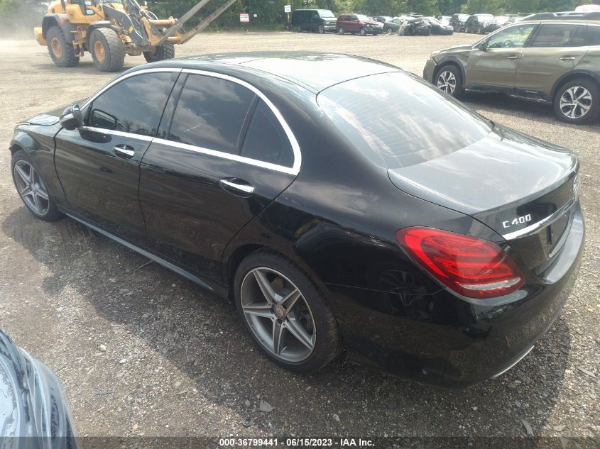 2015 MERCEDES-BENZ C-CLASS C 400 - 55SWF6GBXFU016086